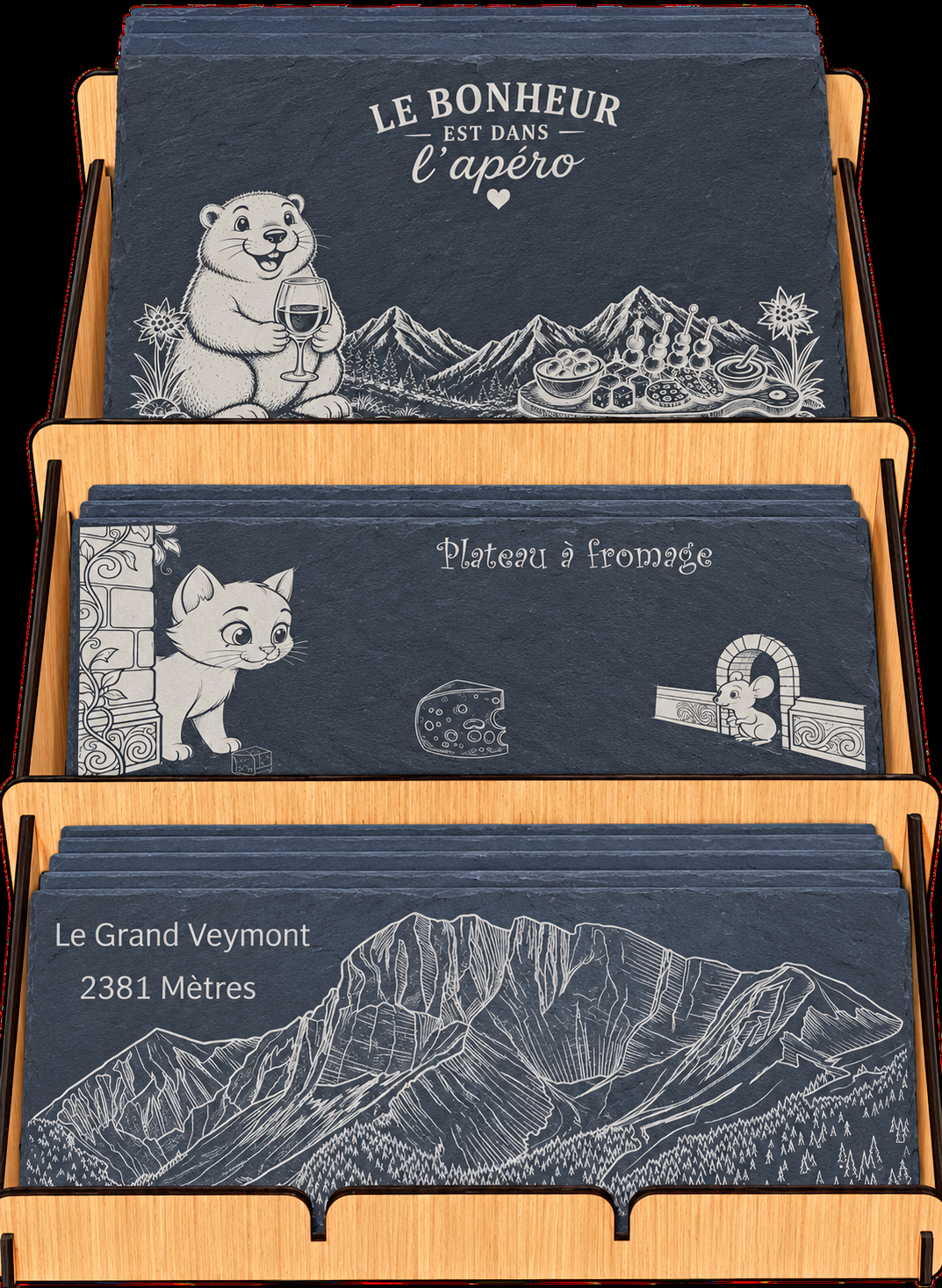 Planches en ardoise de 12€ à 19€