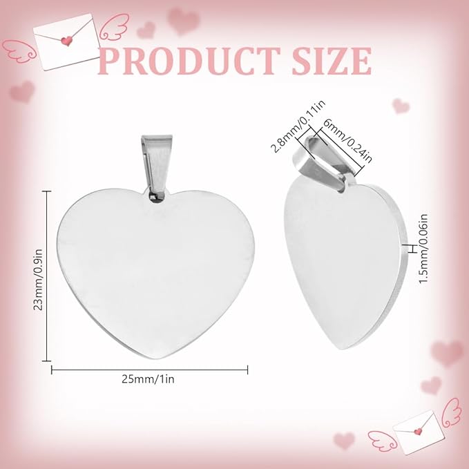 MEDAILLE COEUR 23x25 mm