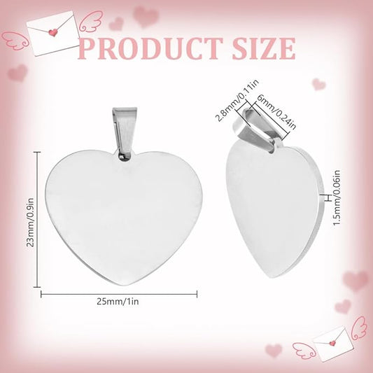 MEDAILLE COEUR 23x25 mm