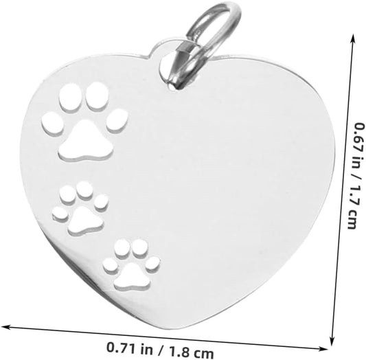 MEDAILLE COEUR ET EMPREINTES