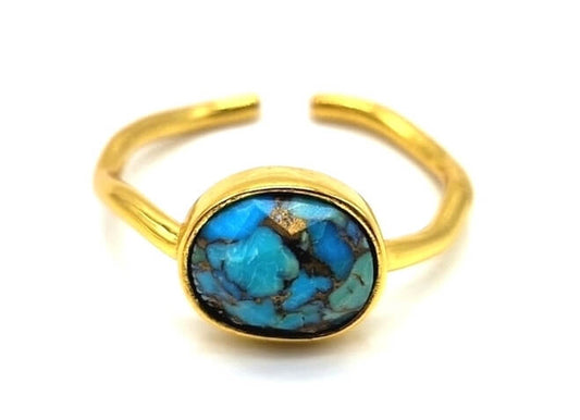 Bague Argent 925 Turquoise Design