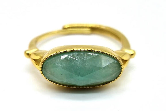 Bague Argent 925 Amazonite Ovale