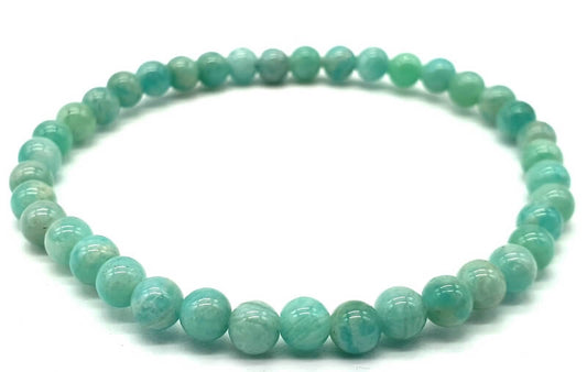 Bracelet Amazonite 'AA' perles 4mm