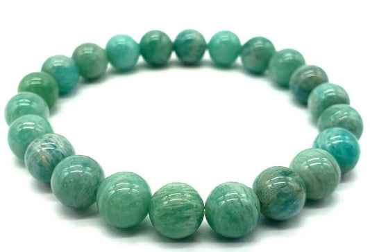 Bracelet Amazonite 'AA' perles 8mm