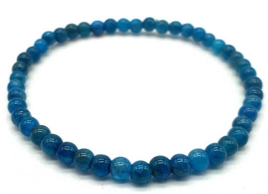 Bracelet Apatite 'AAA' perles 4mm