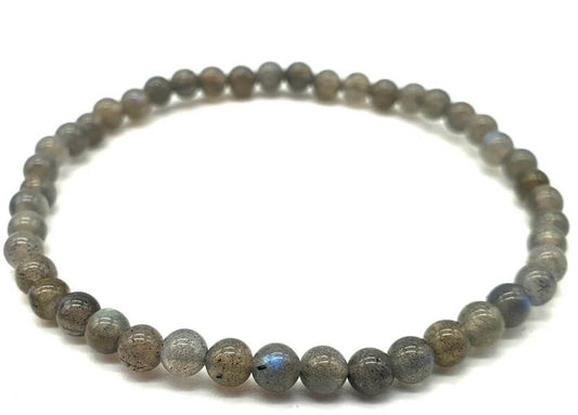 Bracelet 'Blue Light' Labradorite perles 4mm