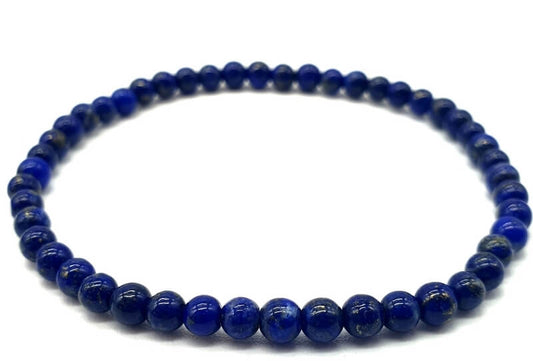 Bracelet Lapis Lazuli 'AA' perles 4mm