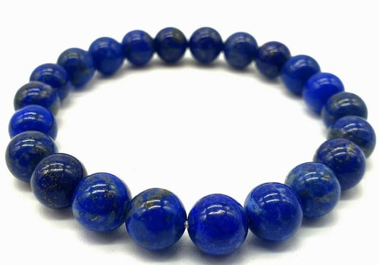 Bracelet Lapis Lazuli 'AA' perles 8mm