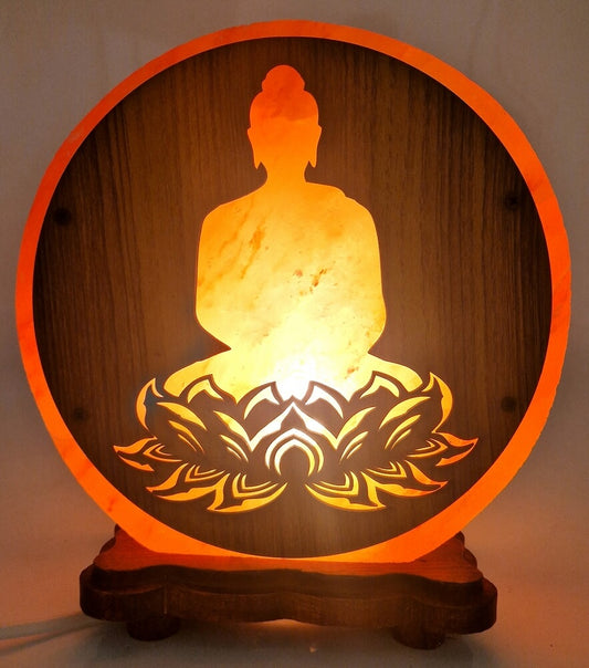 Lampe de Sel Bouddha Lotus