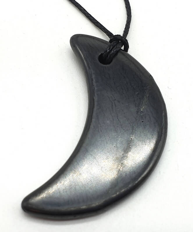 Collier Shungite Lune 5cm