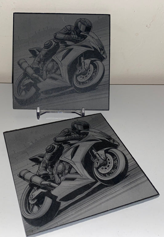 Sous verre moto circuit