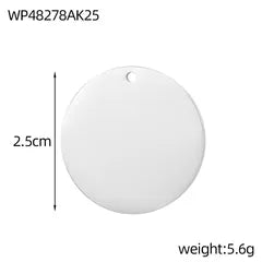 MEDAILLE RONDE 25x25 mm