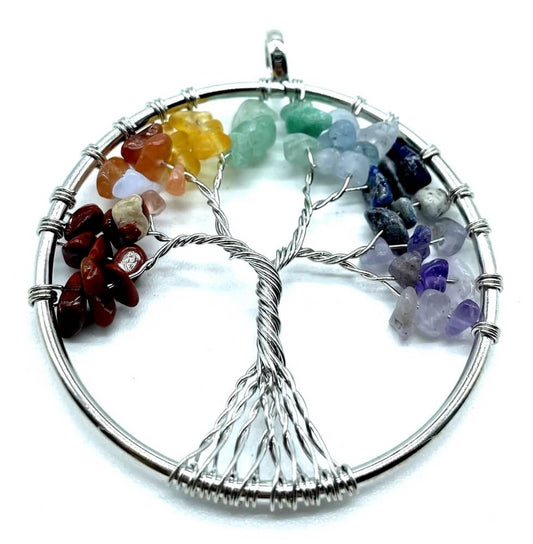 Pendentif Arbre de Vie 7 Chakras