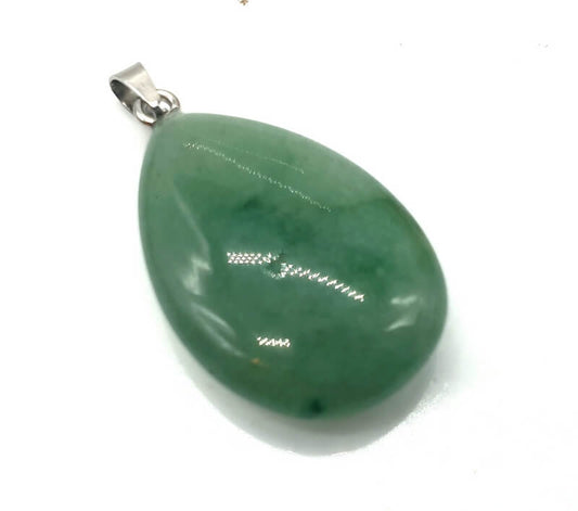 Pendentif Larme Aventurine Verte 3cm