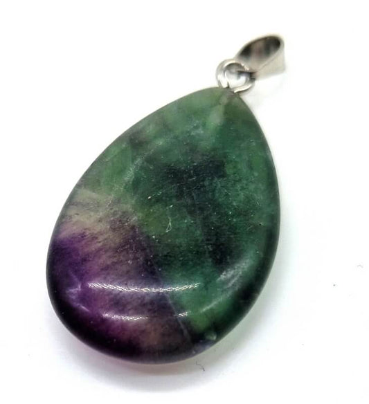 Pendentif Larme Fluorite 3cm